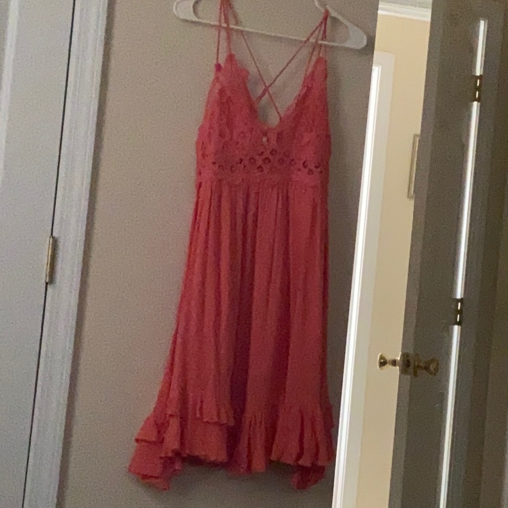 Women’s coral dress never worn